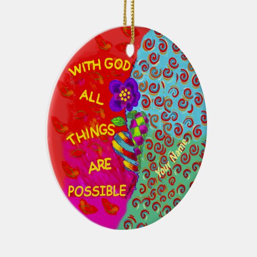 Christlicher Power Keramik Ornament (Rechts)