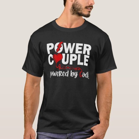 Christlicher Power Paar Christlicher Glaube T-Shirt (Vorderseite)
