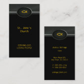 Christlicher Priester | Pastor-| Visitenkarte (Vorne/Hinten)