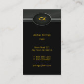 Christlicher Priester | Pastor-| Visitenkarte (Rückseite)