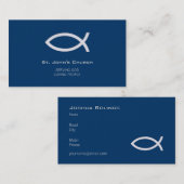 Christlicher Priester | Pastor-| Visitenkarte (Vorne/Hinten)