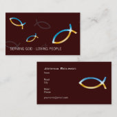 Christlicher Priester | Pastor-| Visitenkarte (Vorne/Hinten)