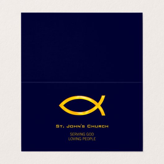 Christlicher Priester | Pastor-| Visitenkarten (Außenseite Aufgefaltet)