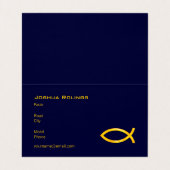 Christlicher Priester | Pastor-| Visitenkarten (Innenseite Aufgefaltet)