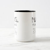 Christlicher Prophetischer Silberner MANN GOTTES P Zweifarbige Tasse (Mittel)