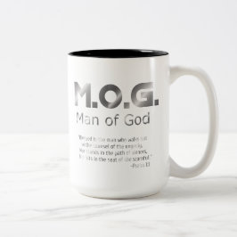 Christlicher Prophetischer Silberner MANN GOTTES P Zweifarbige Tasse