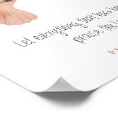 Christlicher Psalm 150:6 Aquarell-Vogelkunst Poster (Ecke)