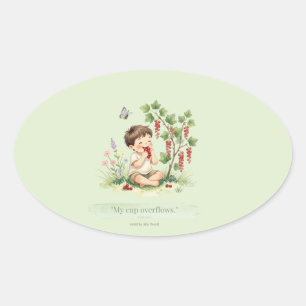 Christlicher Psalm 23:5 Aufkleber – Mein Becher fl