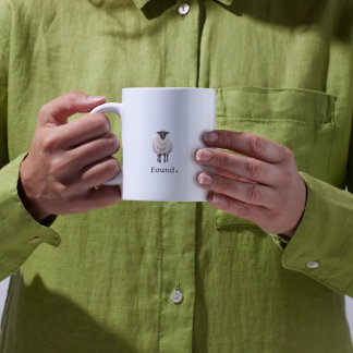 Christlicher Psalm 23 Lamm Kaffeetasse