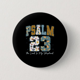 Christlicher Psalm 23 Retro Der Herr ist mein Hirt Button