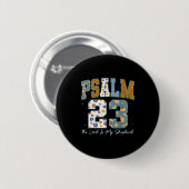 Christlicher Psalm 23 Retro Der Herr ist mein Hirt Button (Vorne & Hinten)
