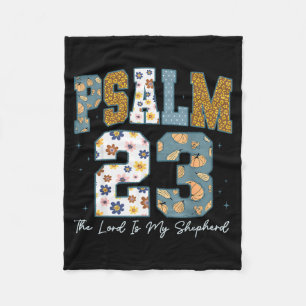 Christlicher Psalm 23 Retro Der Herr ist mein Hirt Fleecedecke