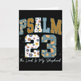 Christlicher Psalm 23 Retro Der Herr ist mein Hirt Karte