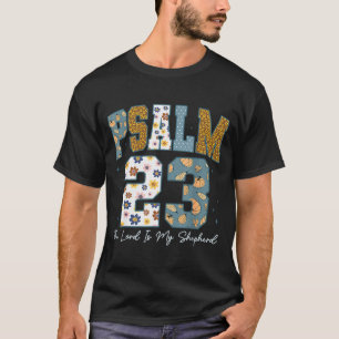 Christlicher Psalm 23 Retro Der Herr ist mein Hirt T-Shirt