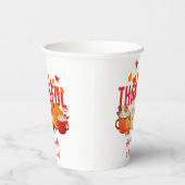 Christlicher Pumpkin Erntedank DANKFUL Pappbecher (Rechts)