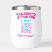 Christlicher QR-Code Design Wasserflasche (Vorderseite)