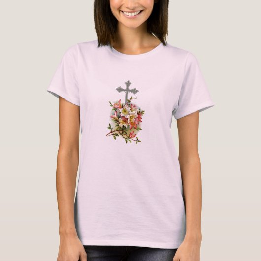 Christlicher QuerblumenT - Shirt (Vorderseite)