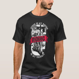 Christlicher Reiter Jesus ist mein Retter Reiten i T-Shirt