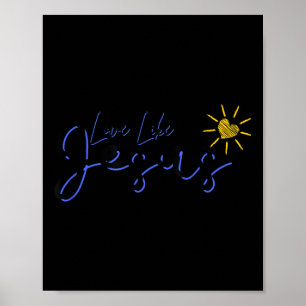 Christlicher religiöser Glaube Inspirierte Liebe w Poster