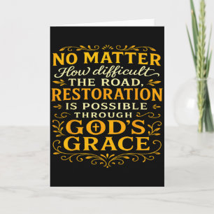 Christlicher religiöser Gott Wiederherstellung Gla Karte