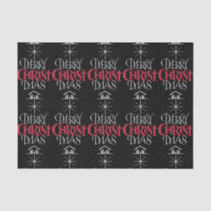 Christlicher religiöser, hässlich fröhlicher Weihn Seidenpapier