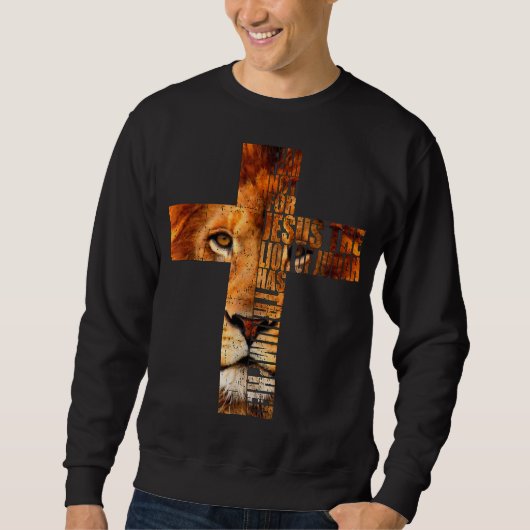 Christlicher religiöser Jesus der Löwe des Judah-K Sweatshirt (Vorderseite)
