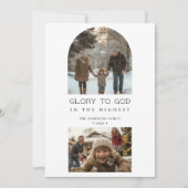 Christlicher religiöser Ruhm zu Gott Weihnachten F (Vorderseite)