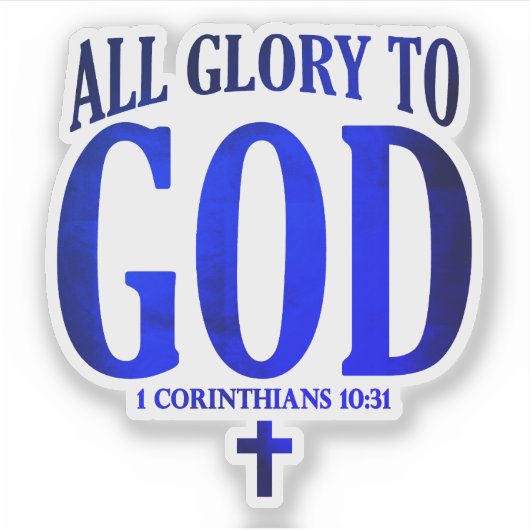 Christlicher Ruhm Aufkleber (Vorderseite)