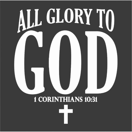 Christlicher Ruhm Aufkleber (Vorderseite)