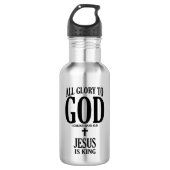 Christlicher Ruhm Edelstahlflasche (Vorderseite)