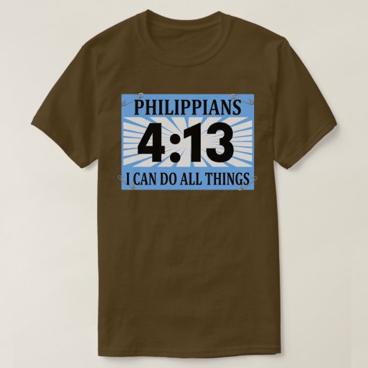 Christlicher Runner mit Bib Philippinen 413 I Kann T-Shirt (Design vorne)
