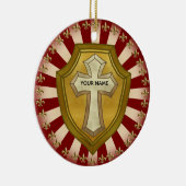 Christlicher Schild Keramik Ornament (Rechts)