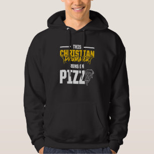 Christlicher Schlagzeuger Kirchenanbetung Schlagze Hoodie