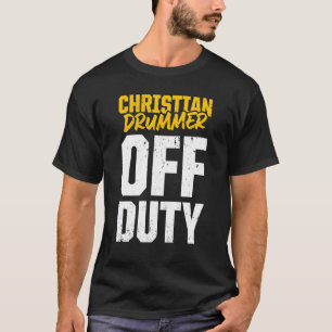 Christlicher Schlagzeuger Kirchenanbetung Schlagze T-Shirt
