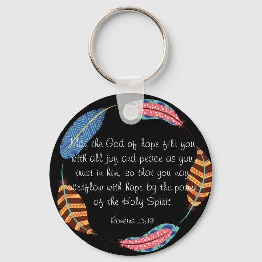 Christlicher Schlüsselanhänger - Bibelverse: Römer (Rückseite)