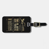 Christlicher schriftmäßiger Bibel-Vers - Gepäckanhänger (Vorderseite horizontal)