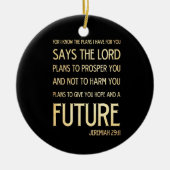 Christlicher schriftmäßiger Bibel-Vers - Keramikornament (Vorne)