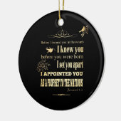 Christlicher schriftmäßiger Bibel-Vers - Keramikornament (Links)