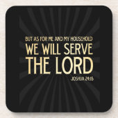 Christlicher schriftmäßiger Bibel-Vers - Untersetzer (Vorderseite)