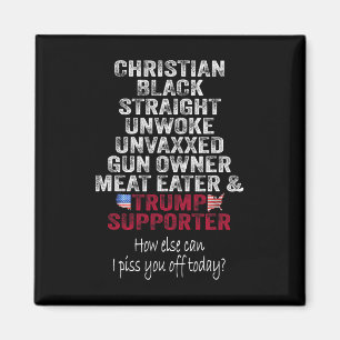 Christlicher Schwarzer Heterosexueller Trump-Anhän Magnet