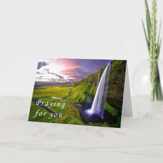 Christlicher Scripture-Beileids-Karten-Wasserfall Karte