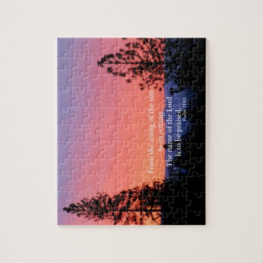 Christlicher Scripture-Bibel-Vers Creationarts Puzzle (Vertikal)