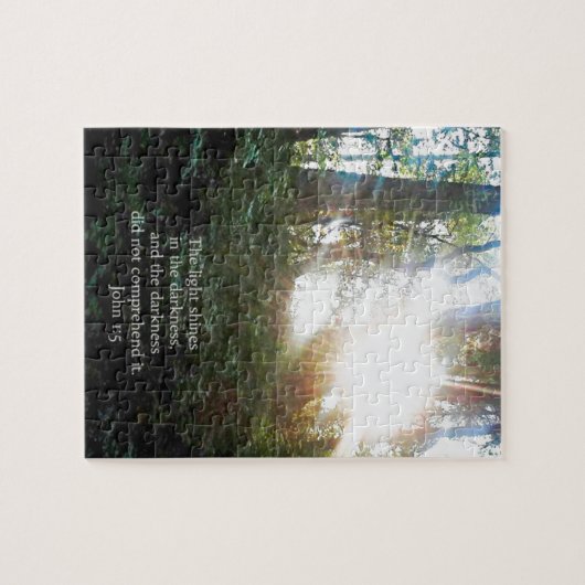 Christlicher Scripture-Bibel-Vers Sun Creationarts Puzzle (Horizontal)