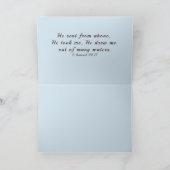 Christlicher Scripture erhalten wohler Karte blaue (Innenseite)