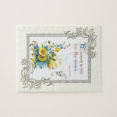 Christlicher Scripture und hübsche Blumen Puzzle (Horizontal)