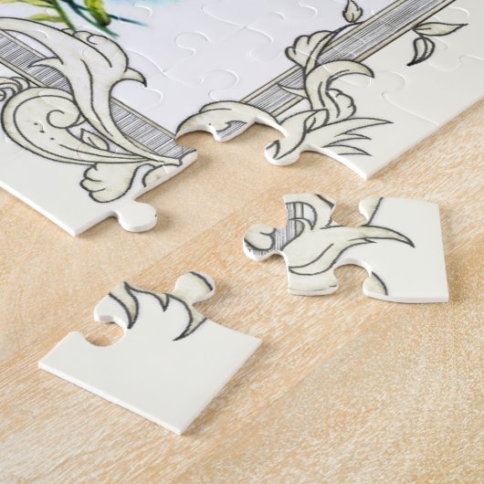 Christlicher Scripture und hübsche Blumen Puzzle (Seite)