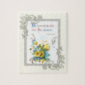 Christlicher Scripture und hübsche Blumen Puzzle (Vertikal)