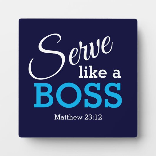 CHRISTLICHER SERVER WIE EIN BOSS FOTOPLATTE (Vorderseite)