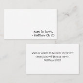 Christlicher Service Visitenkarte (Vorne/Hinten)