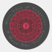 Christlicher Sieg Runder Aufkleber (Vorderseite)
